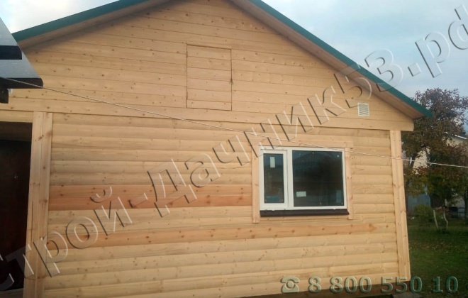 4 Брусовой дом 6×5.5, 33 м², Ленинградская область, Тосненский район, Город Никольское (1)